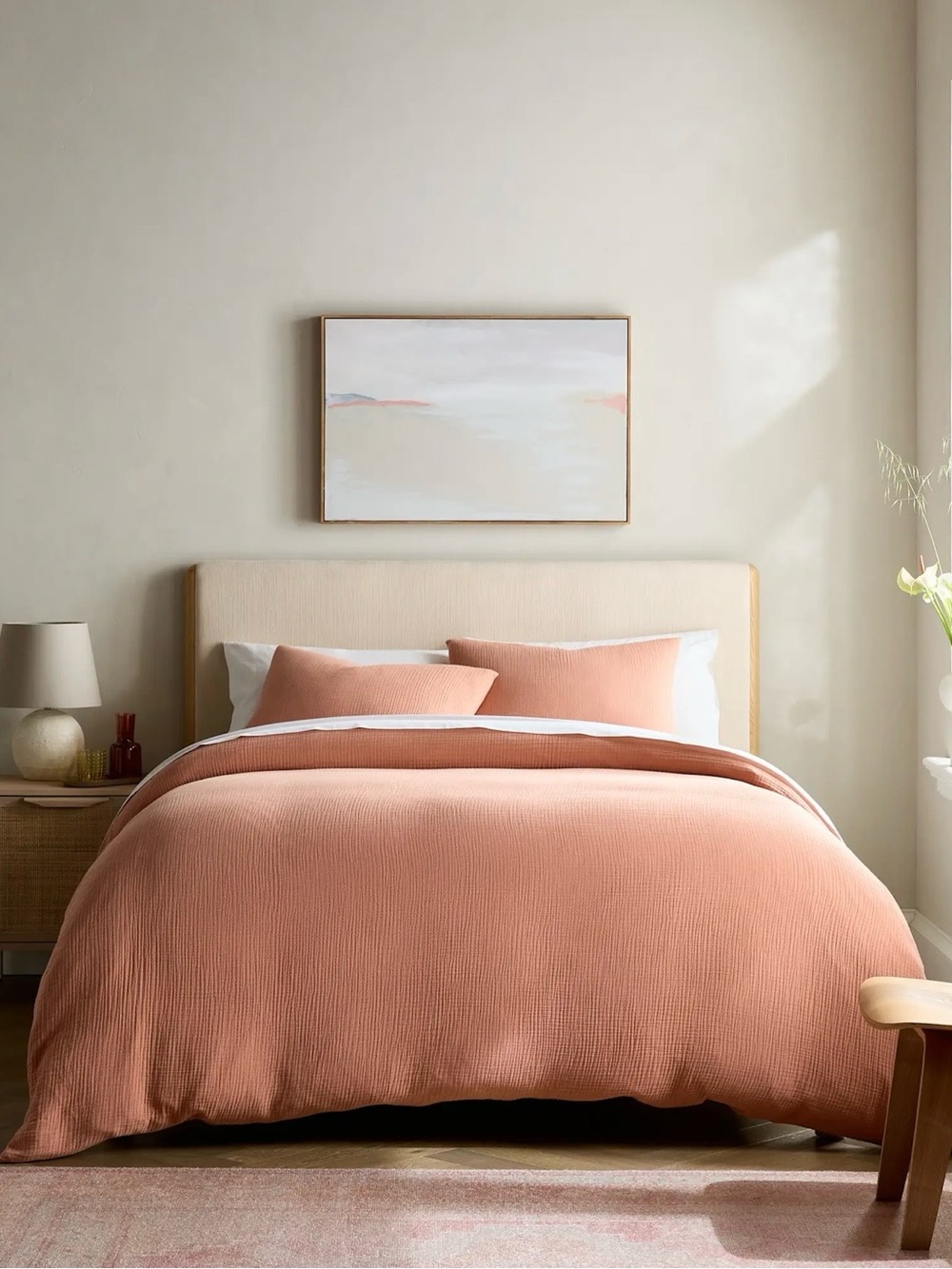 Quince Cotton Gauze Duvet Cover Set- Full/Queen
